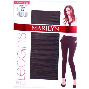 Marilyn Legginsy E102 S/M  black bawełniane WYPRZEDAŻ